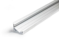 Topmet Corner14 alumínium LED sarok profil, natúr alu (előlap: E, F) - A4020000 - szálban (A4020000)