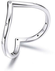 Ékszerkirály Ezüst gyűrű, szív alakú, 7-es méret (4000400745011_2)