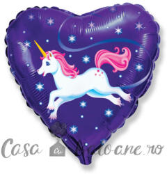 Flexmetal Baloane Folie Inima Unicorn 45 cm