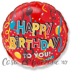 Flexmetal Baloane cu Heliu Happy Birthday To You