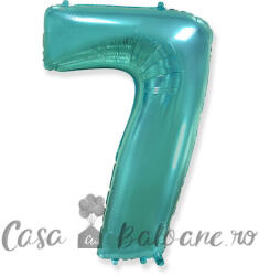 Flexmetal Baloane Cifra 7 Turcoaz Folie