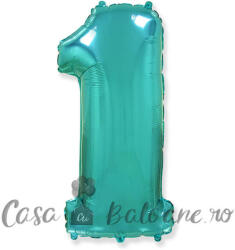Flexmetal Baloane Cifra 1 Turcoaz Folie