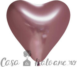 Globos Europe BV Baloane Latex Chromate Inima Rose Gold