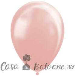 Globos Europe BV Baloane Latex Roz Gold Perlat