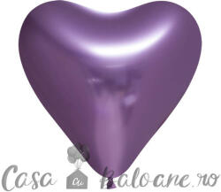 Globos Europe BV Baloane Latex Chromate Inima Violet