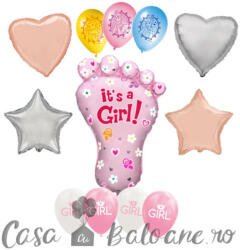 Flexmetal, Globos Europe BV Set Baloane It? s a girl N7