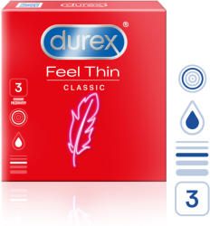 Durex Feel Thin Classic 3 db