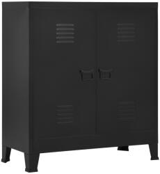 vidaXL Dulap industrial de depozitare, negru, 90x40x100 cm, oțel (145356)