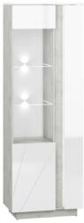 Wipmeble Lumens 03 vitrin bal beton/fehér fényes - mindigbutor