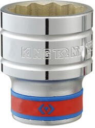 KING TONY Dugókulcs - crowafej 1/2" 12 szög normál COLOS (15, 87 mm) 5/8 (433020SR)