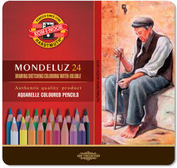 ICO ICO: Koh-I-Noor Mondeluz 3724 Aquarell fémdobozos színes ceruza készlet 24db (7140091001-230724) - jatekshop