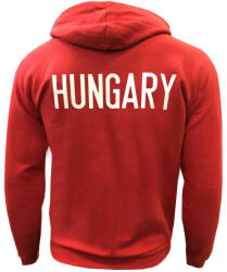 Magyarország pulóver felnőtt kapucnis-zippes HUNGARY piros L