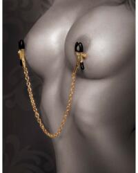 Pipedream Fetish Fantasy Gold Nipple Chain Clamps - sex-shop