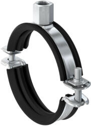 Fischer FRS-L 67 - 75 M8 / M10 kétcsavaros gumibetétes csőbilincs, 10 db/csomag (539453)