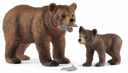 Schleich Grizzly Bear cu pui (OLP102642473)