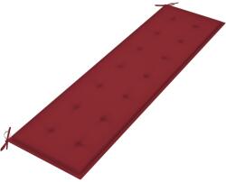 vidaXL Pernă de bancă de grădină, roșu, 180x50x3 cm, textil oxford (314092)