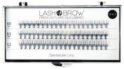 Lash Brow Gene false - Lash Brown Premium Flare Silk Lashes Spectacular Long 60 buc