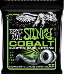 Ernie Ball 2736 Cobalt Slinky 45-130 Set de 5 corzi pentru bas (P02736)
