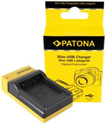 PATONA DMW-BTC12E Slim micro-USB akkumulátor töltő (for Panasonic DMW-BLG10) (151655) (151655)