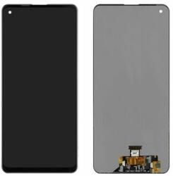 Samsung A217 Galaxy A21S, LCD kijelző érintőplexivel, fekete (GYÁRI)
