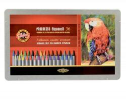 KOH-I-NOOR Creioane colorate acuarela, fara lemn, Koh-I-Noor Progresso Aquarell, 36 culori (K8785-36)