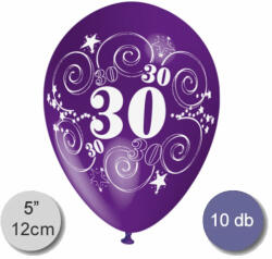 Balloons World Lufi, évszámos (30), pasztel, d12, 10 db/cs/vegyes színekben