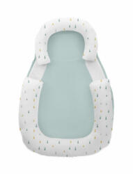 KikkaBoo babapozicionáló - memóriahabos hypoallergén legurulás gátlós 60x40x8cm Menta háromszögek