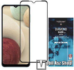 MyScreen SAMSUNG SM-A326 Galaxy A32 5G, Galaxy A12 (SM-A125F), MYSCREEN üvegfólia, Full cover, 0, 33mm, 9H, Full glue, Fekete