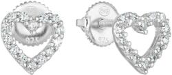 Silver Style Cercei din inimă argintie cu zirconii - silvertime - 120,21 RON