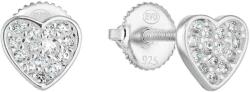 Silver Style Cercei din inimă argintie cu zirconii - silvertime - 147,50 RON