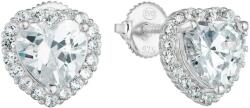 Silver Style Cercei din inimă argintie cu zirconii - silvertime - 148,13 RON