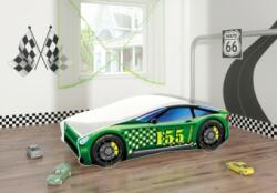 MyKids Pat Tineret Pentru Copii Race Car 04 Green-160x80 (00070445)