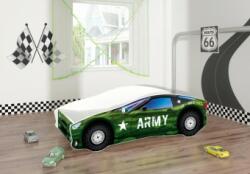 MyKids Pat Tineret Pentru Copii Race Car 07 Army-140x70 (00070438)
