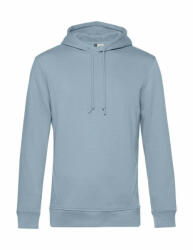 B&C Collection Férfi kapucnis hosszú ujjú organikus pulóver B and C Organic Hooded XS, Kék köd