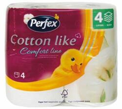 Perfex Toalettpapír PERFEX Cotton Comfort Line 4 rétegű 4 tekercses (SKU10453)