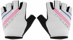 Castelli Dolcissima 2 W Gloves Ivory/Pink Fluo XS Kesztyű kerékpározáshoz