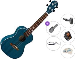 Ortega Guitars RUOCEAN Premium SET Ocean Blue Koncert ukulele