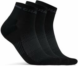Craft Core Dry Mid Sock 3-Pack Black 34-36 Kerékpáros zoknik