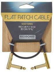 RockBoard Flat Patch Cable Gold Arany 30 cm Pipa - Pipa - muziker
