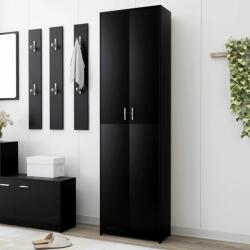 vidaXL Șifonier de hol, negru, 55 x 25 x 189 cm, PAL (802850) Garderoba