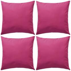 vidaXL Perne de exterior, 4 buc. , roz, 45 x 45 cm (132295)