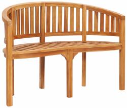 vidaXL Bancă în formă de banană, 120 cm, lemn masiv de tec (48020)