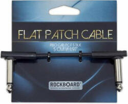 RockBoard Flat Patch Cable Fekete 5 cm Pipa - Pipa