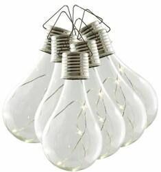 Strend Pro Lampa solara pentru gradina, tip bec, LED, 24 buc, 7.5x22 cm, Acrux (2170937)