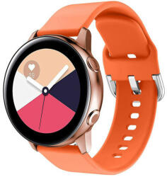 iUni Curea iUni compatibila cu Samsung Galaxy Watch 46mm, Samsung Watch Gear S3, 22 mm, Silicon Buckle, Orange (516887)