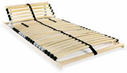 VidaXL Bază de pat cu șipci, 28 șipci, 7 zone, 90 x 200 cm (246451)
