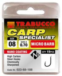Trabucco Carp Specialist mikro szakállas horog, méret: 16 (023-68-116)