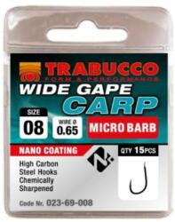 Trabucco Wide Gape Carp mikro szakállas horog, méret: 18 (023-69-018)