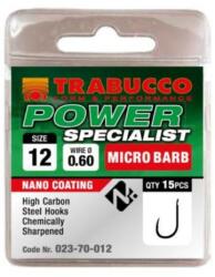 Trabucco Power Specialist mikro szakállas horog, méret: 14 (023-70-014)
