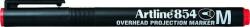Artline OHP Permanent marker ARTLINE 854, varf mediu - 1.0mm - rosu (EK-854-RE) - officeclass